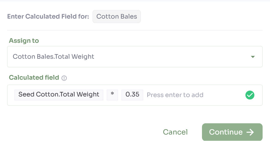 Calculated field